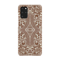 Polynesian Tribal Phone Case Brown Samsung Galaxy S20 Plus - Polynesian Pride