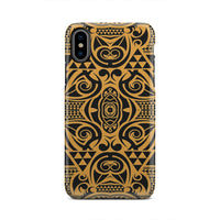 Polynesian Tough Case Yellow Black iPhone X - Polynesian Pride