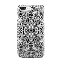 Polynesian Phone Case White And Black iPhone 8 Plus - Polynesian Pride