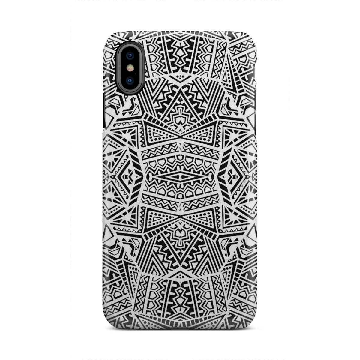 Polynesian Tough Case White And Black iPhone Xs Max - Polynesian Pride