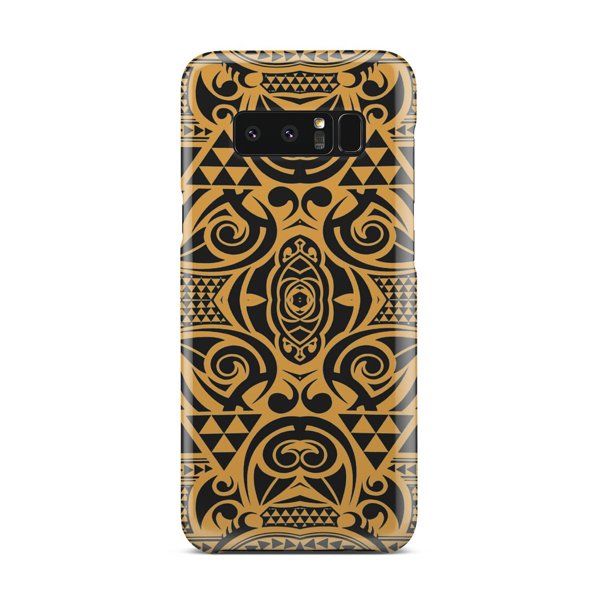 Polynesian Phone Case Yellow Black Samsung Galaxy Note 8 - Polynesian Pride
