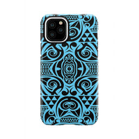 Polynesian Tough Case Grown Blue White iPhone 11 Pro - Polynesian Pride