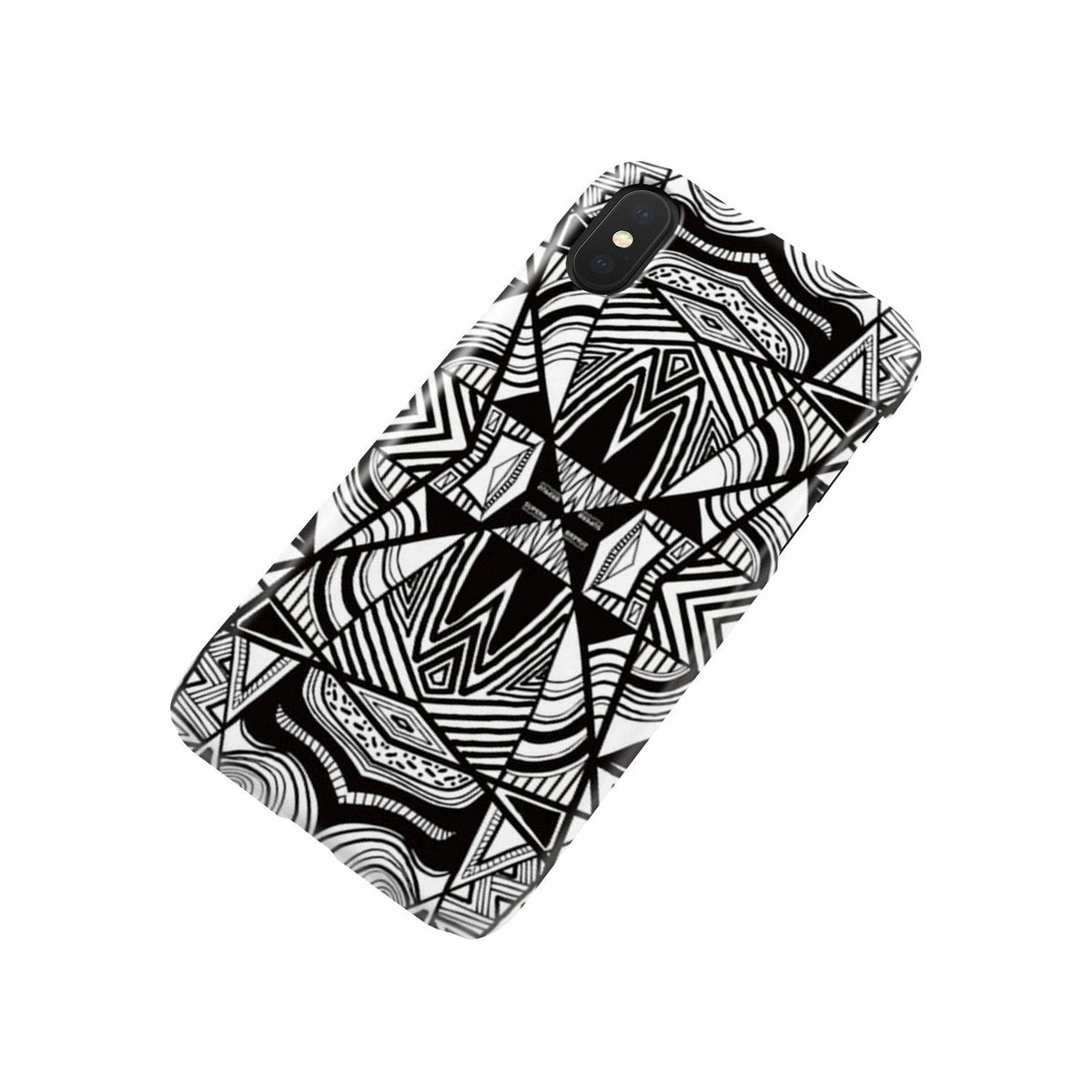 Polynesian Tribal Phone Case White And Black - Polynesian Pride