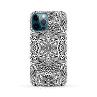 Polynesian Phone Case White And Black iPhone 12 Pro Max - Polynesian Pride
