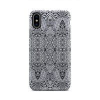 Polynesian Tough Case Black And White iPhone X - Polynesian Pride