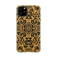 Polynesian Tough Case Yellow Black iPhone 11 Pro Max - Polynesian Pride