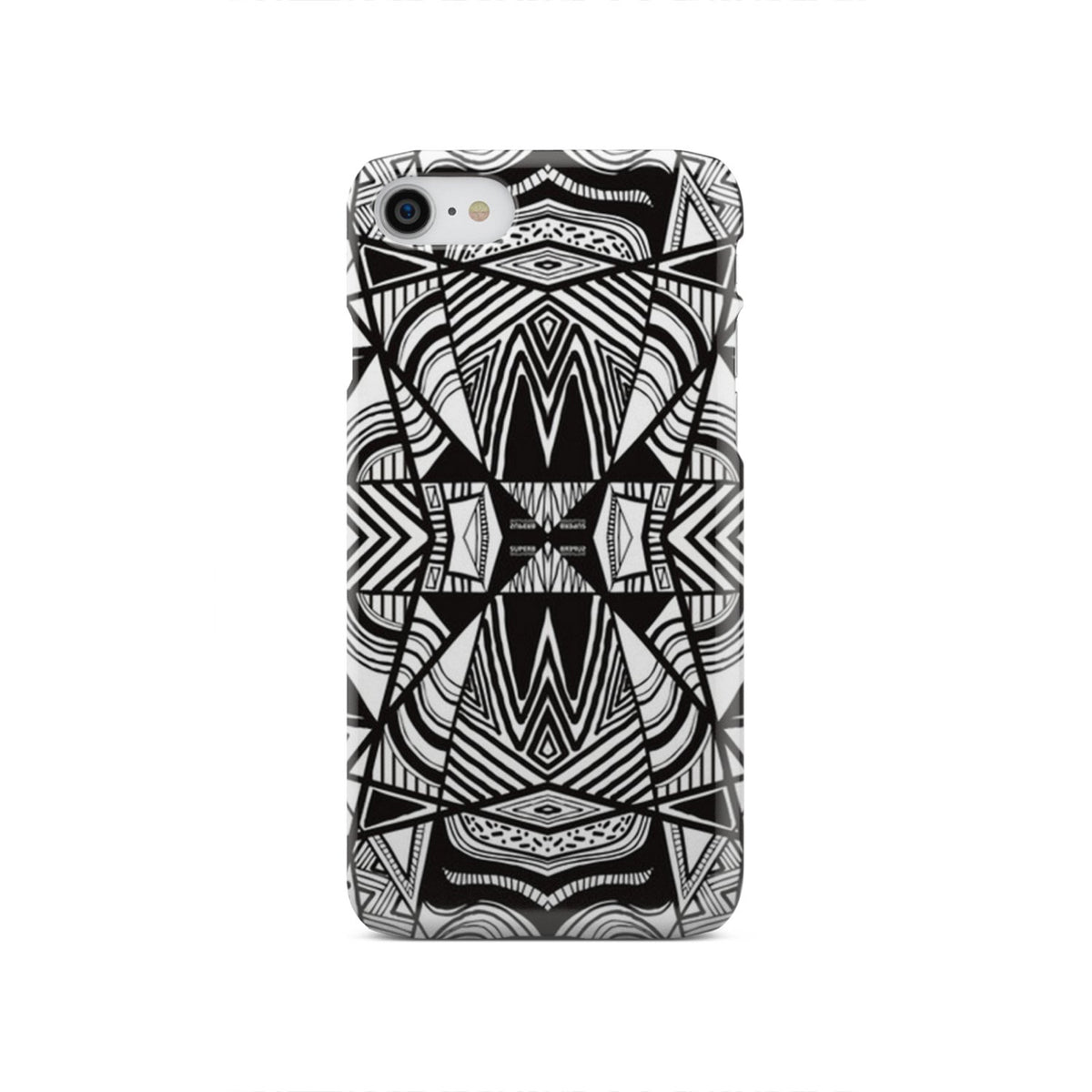 Polynesian Tribal Phone Case White And Black iPhone SE 2020 - Polynesian Pride