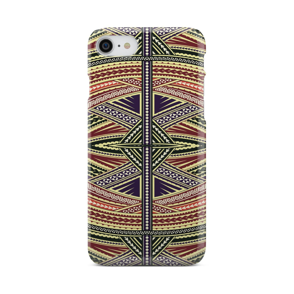 Polynesian Phone Case Yellow iPhone 8 - Polynesian Pride