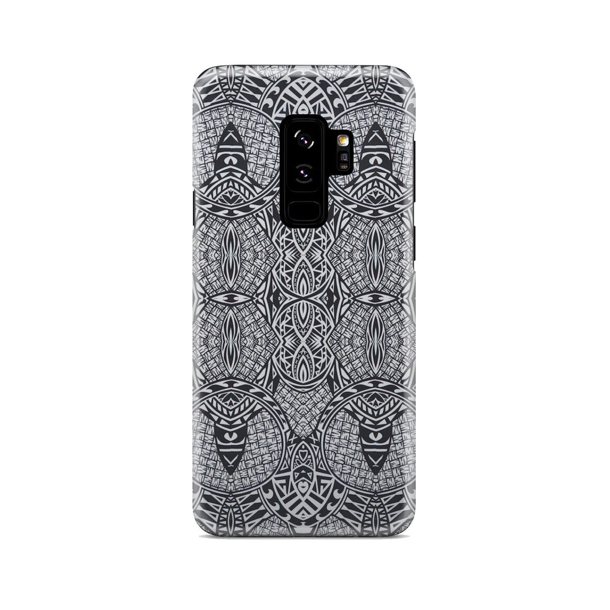 Polynesian Phone Case Black And White Samsung Galaxy S9 Plus - Polynesian Pride