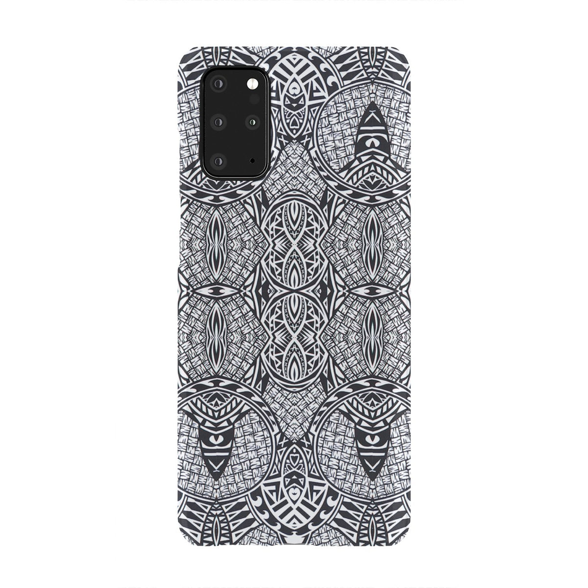 Polynesian Phone Case Black And White Samsung Galaxy S20 Plus - Polynesian Pride