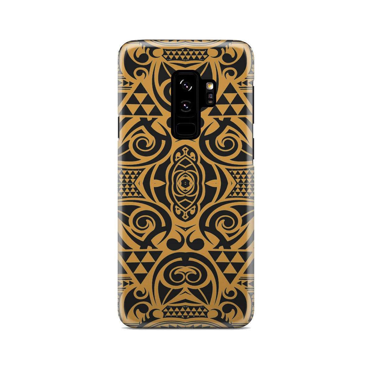 Polynesian Phone Case Yellow Black Samsung Galaxy S9 Plus - Polynesian Pride