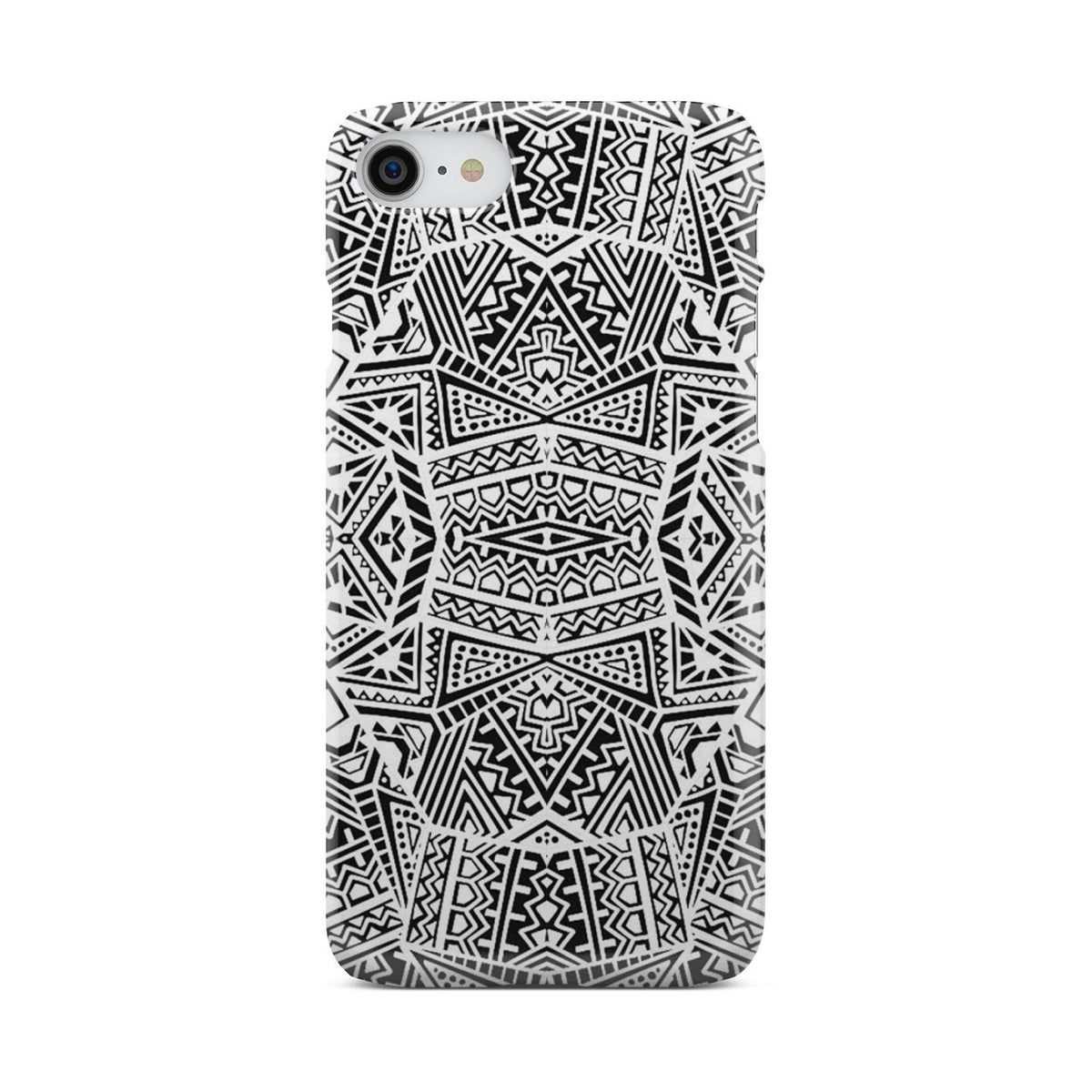 Polynesian Phone Case White And Black iPhone 7 - Polynesian Pride