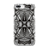 Polynesian Tribal Phone Case White And Black iPhone 7 Plus - Polynesian Pride