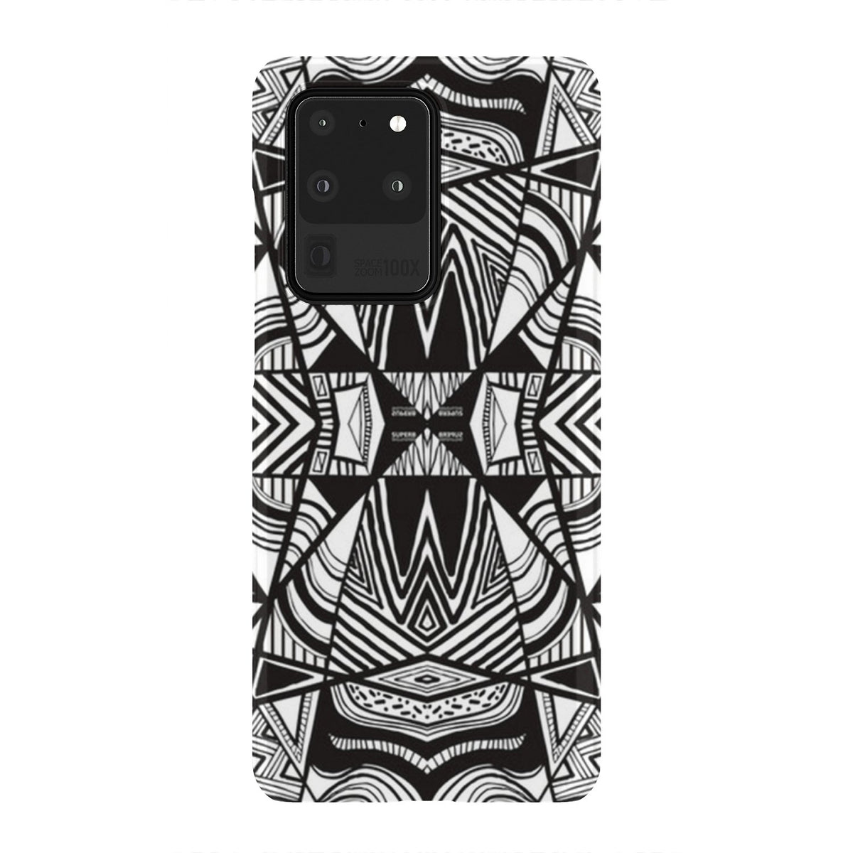 Polynesian Tribal Phone Case White And Black Samsung Galaxy S20 Ultra - Polynesian Pride