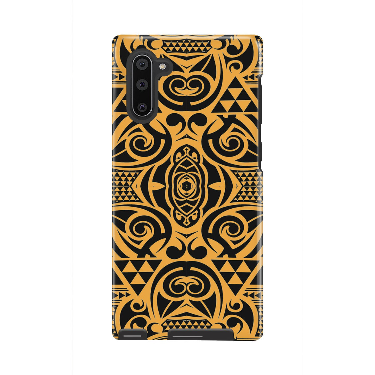 Polynesian Tough Case Yellow Black Samsung Galaxy Note 10 - Polynesian Pride
