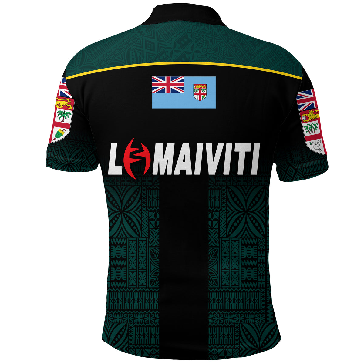 Fiji Lomaiviti Rugby Polo Shirt Simple Vibes LT8 - Polynesian Pride