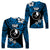 FSM Yap Long Sleeve Shirts Unique Vibes - Blue LT8 Unisex Blue - Polynesian Pride