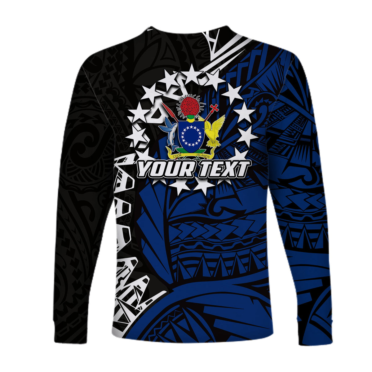 (Custom Personalised)Cook Islands Long Sleeve Shirts Rakahanga Polynesian Style LT6 - Polynesian Pride