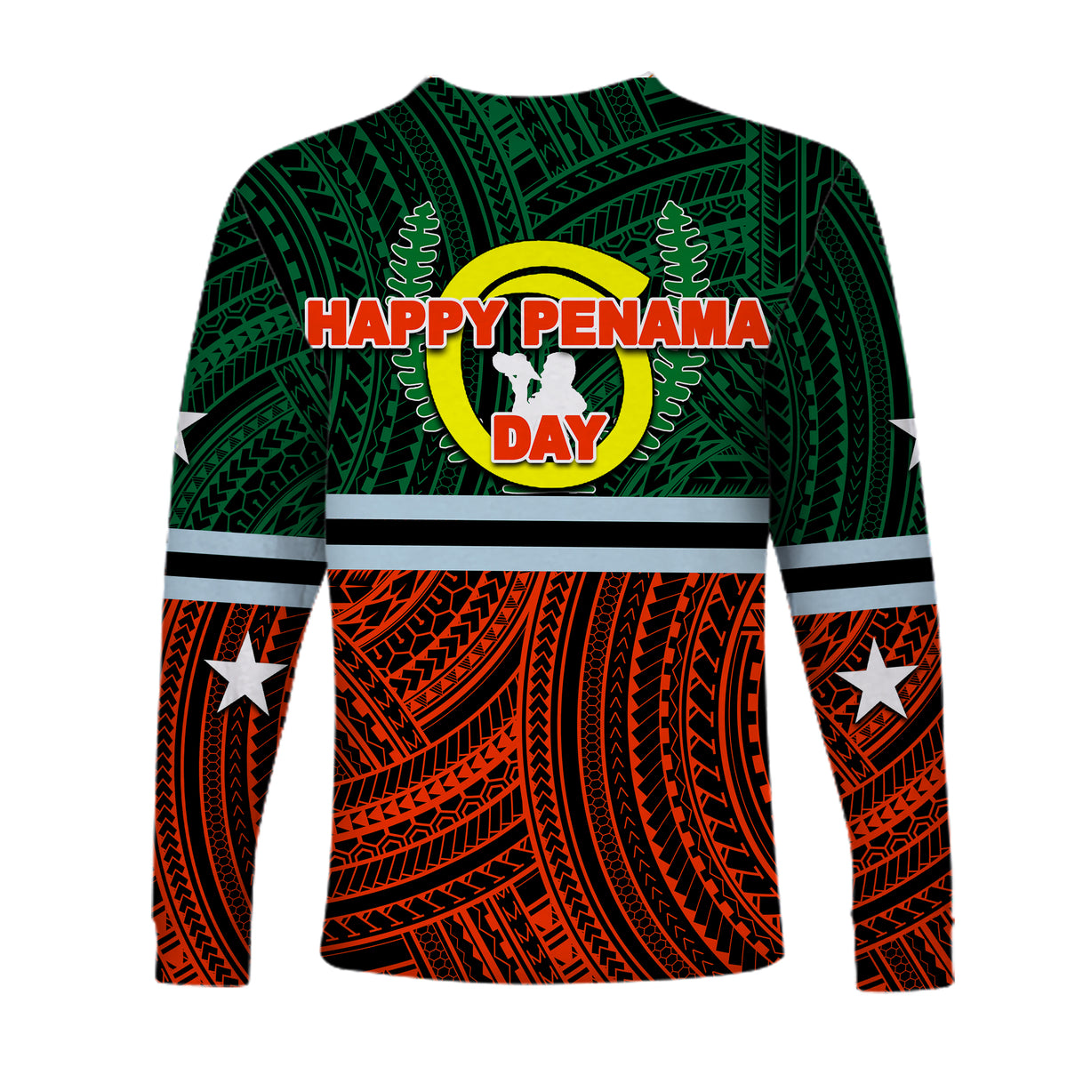 (Custom Personalised) Penama Day Long Sleeve Shirt Polynesian Patterns Mix Sand Drawing LT6 - Polynesian Pride