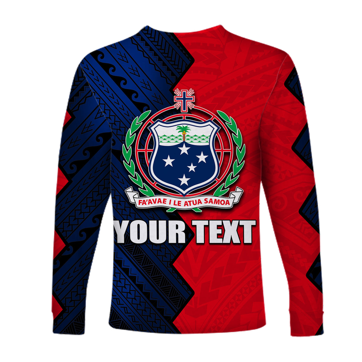(Custom Personalised)Fast Samoa Long Sleeve Shirts Half Style LT6 - Polynesian Pride