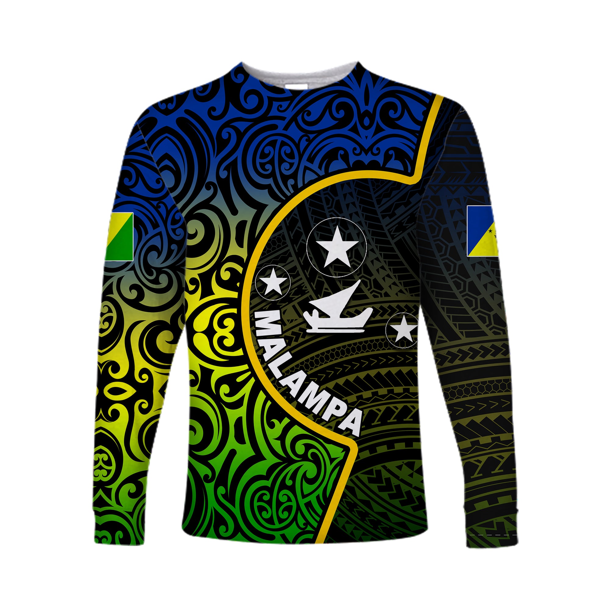 Malampa Day Long Sleeve Shirts Flag Color LT6 Unisex Yellow - Polynesian Pride