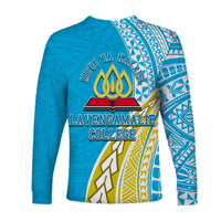(Custom Personalised) Lavengamalie College Long Sleeve Shirts Half Polynesian Style LT6 - Polynesian Pride