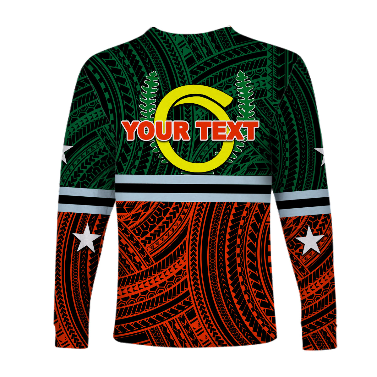 (Custom Personalised) Penama Province Long Sleeve Shirt Polynesian Patterns Mix Sand Drawing LT6 - Polynesian Pride