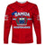 Samoa Independence Long Sleeve Shirt 2023 Red Style LT6 Unisex Red - Polynesian Pride