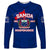 Samoa Independence Long Sleeve Shirt 2023 Blue Style LT6 Unisex Blue - Polynesian Pride