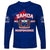 Samoa Independence Long Sleeve Shirt 2023 Blue Style LT6 - Polynesian Pride