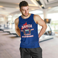 Samoa Independence Men Tank Top 2023 Blue Style LT6 - Polynesian Pride