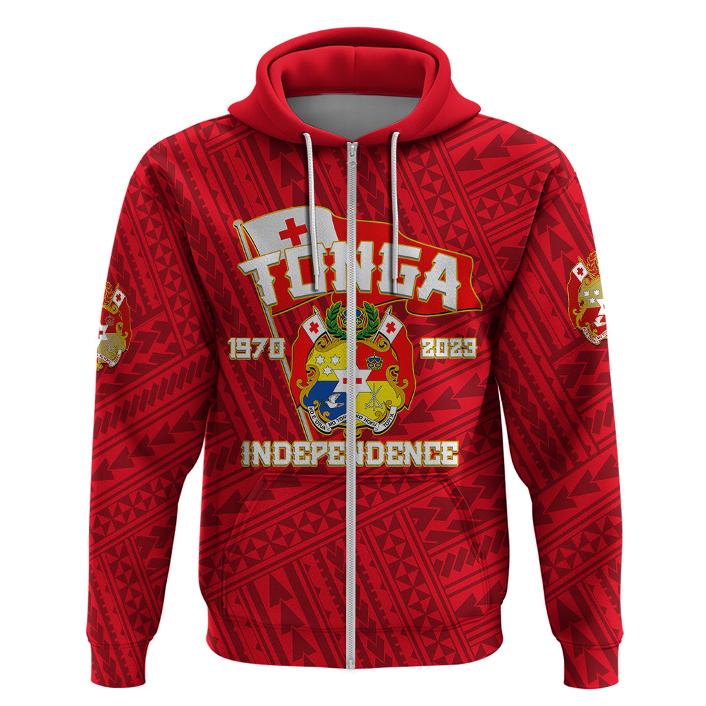 Tonga Independence Hoodie 2023 Red Style LT6 - Polynesian Pride