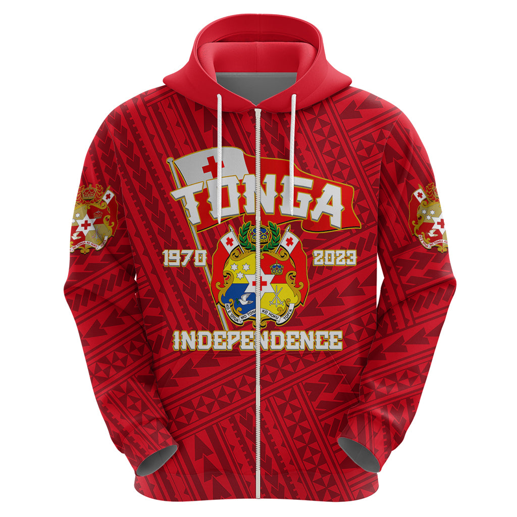 Tonga Independence Hoodie 2023 Red Style LT6 - Polynesian Pride