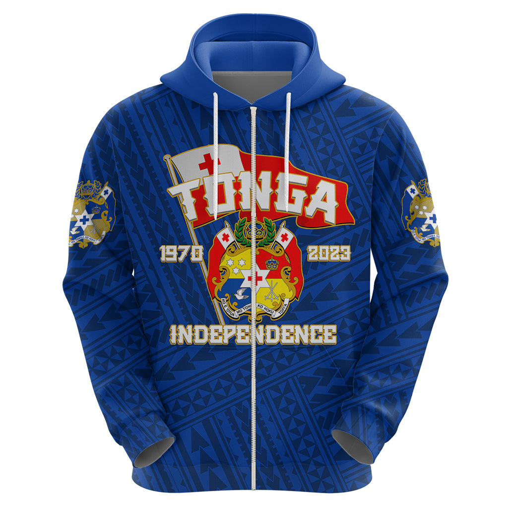 Tonga Independence Hoodie 2023 Blue Style LT6 - Polynesian Pride