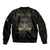 (Custom Personalised) Haiti Bomber Jacket Polynesian Neg Maron Black Style LT6 - Polynesian Pride