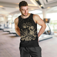 (Custom Personalised) Haiti Men Tank Top Polynesian Neg Maron Black Style LT6 - Polynesian Pride