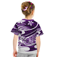 Polynesian Tribal Kid T Shirt Purple LT6 - Polynesian Pride