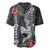 Hawaii Kakau Baseball Jersey Mix Sharks Polynesian Hibiscus LT6 - Polynesian Pride