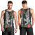 Hawaii Kakau Men Tank Top Mix Sharks Polynesian Hibiscus LT6 - Polynesian Pride