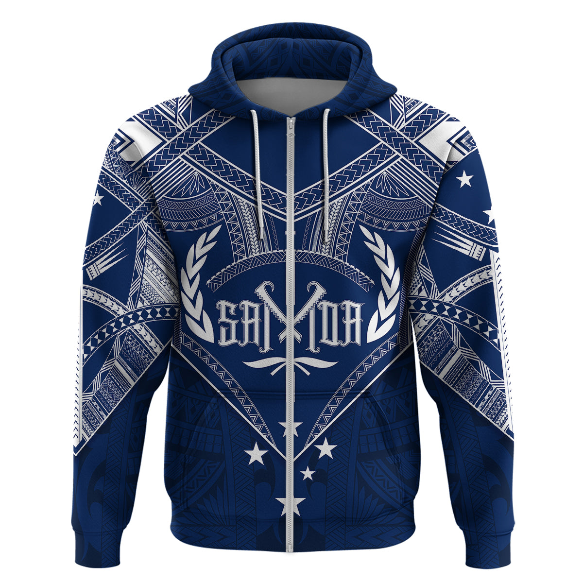 Custom Samoa Independence Day Hoodie Chest Tattoo Symbolic Style LT7 - Polynesian Pride