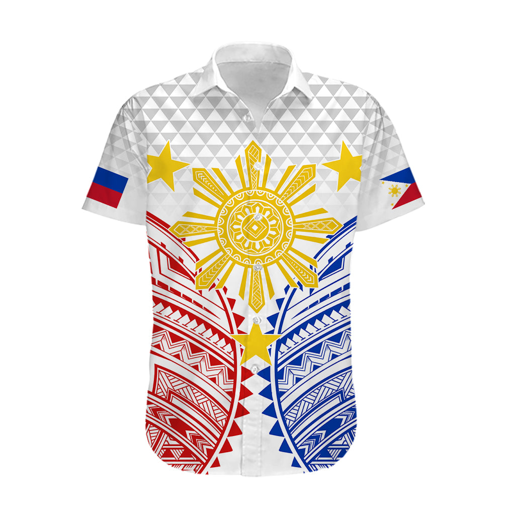 Personalised Philippines Independence Day Hawaiian Shirt Tribal Sun and Stars Ver 01 LT7 - Polynesian Pride
