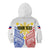 Personalised Philippines Independence Day Kid Hoodie Tribal Sun and Stars Ver 01 LT7 Zip Hoodie White - Polynesian Pride