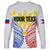 Personalised Philippines Independence Day Long Sleeve Shirt Tribal Sun and Stars Ver 01 LT7 - Polynesian Pride