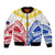 Personalised Philippines Independence Day Bomber Jacket Tribal Sun and Stars Ver 02 LT7 Unisex White - Polynesian Pride