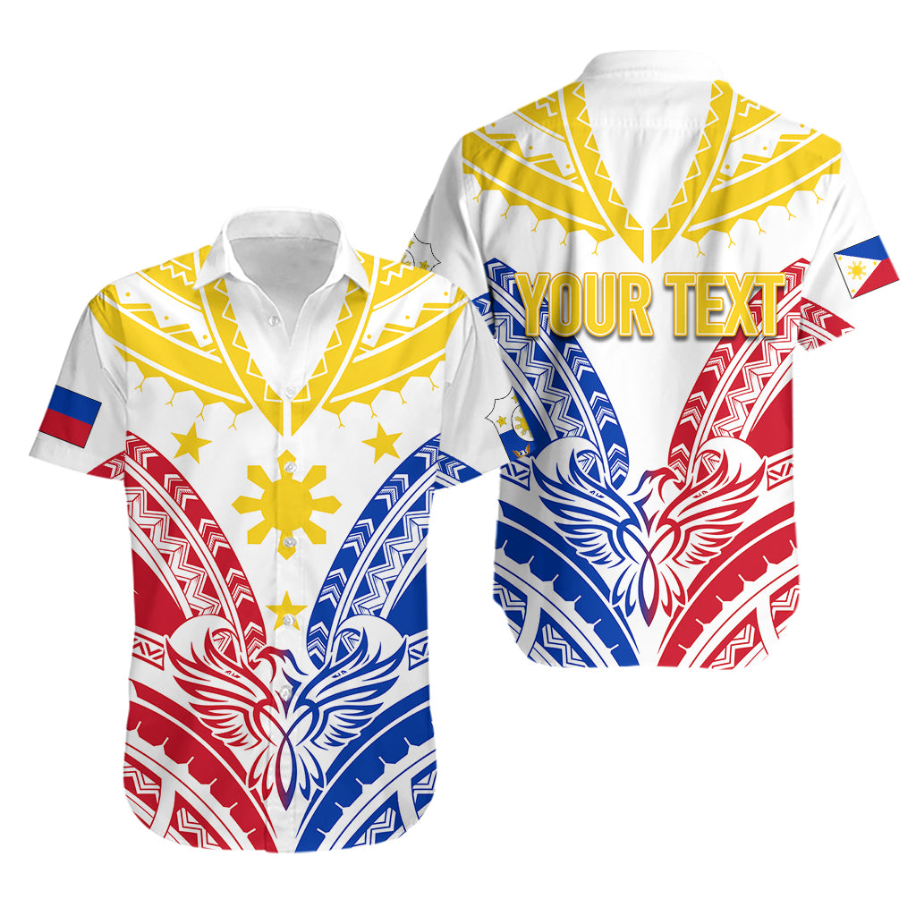 Personalised Philippines Independence Day Hawaiian Shirt Tribal Sun and Stars Ver 02 LT7 White - Polynesian Pride