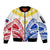 Personalised Philippines Independence Day Sleeve Zip Bomber Jacket Tribal Sun and Stars Ver 02 LT7 Unisex White - Polynesian Pride