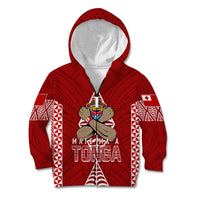 Personalised Tonga Rugby Kid Hoodie Mate Ma'a Tonga Independence Day LT7 - Polynesian Pride