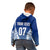 Personalised Samoa Rugby Kid Hoodie Manu Samoa Gradient Blue LT7 - Polynesian Pride