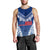 Personalised Samoa Rugby Men Tank Top Manu Samoa Gradient Blue LT7 - Polynesian Pride