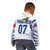 Personalised Samoa Rugby Kid Hoodie Manu Samoa Gradient White LT7 - Polynesian Pride